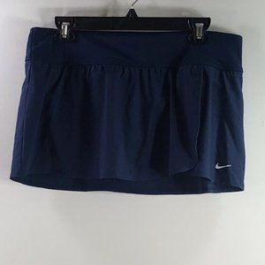 Nike Women’s Pure Flouncy Tennis Skirt in Navy size L #132